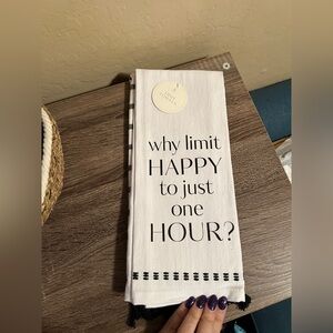 Target Bullseye Kitchen Bar Dish Towels Why Limit Happy to Just One Hour NWT